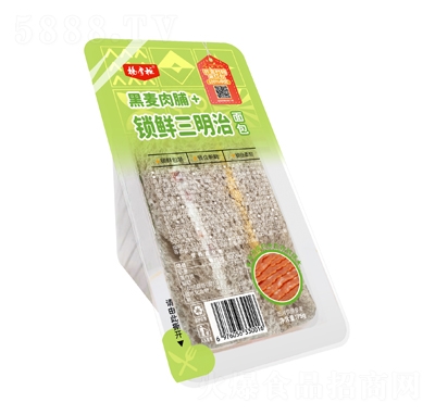 杨掌柜黑麦肉脯锁鲜三明治面包75g