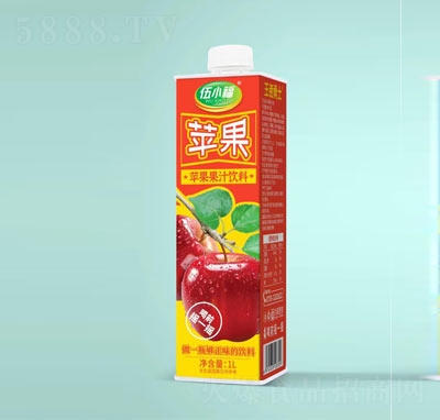 伍小福果汁饮料苹果汁1L