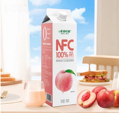 美森庄园NFC果汁白桃汁900克
