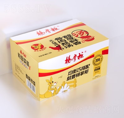 杨掌柜粉面菜蛋老母鸡汤味182gX12桶