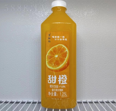 宜融伯甜橙复合果汁饮料1.25L