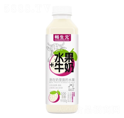 畅生元百香果牛奶乳酸菌饮品500g