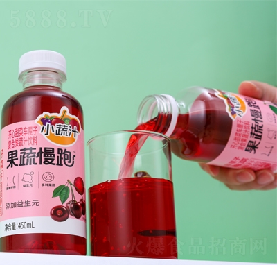 小蔬汁果蔬慢跑开心甜菜复合果蔬汁乳酸菌饮品450ml